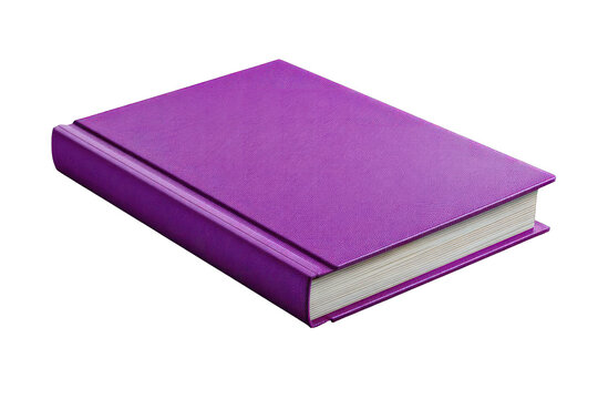 Purple book, closed, angled view