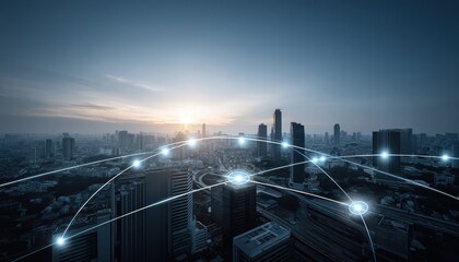 Connected Cityscape: Network, Technology, Global Communication