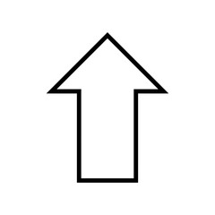 Up arrow (white)