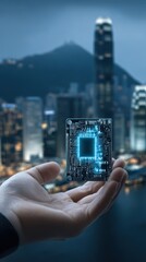 Future Tech: AI Chip, Innovation, Microchip, Tech Concept