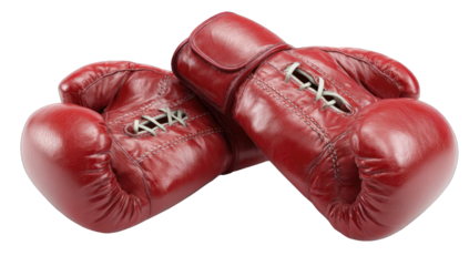 Pair of red boxing gloves (1)