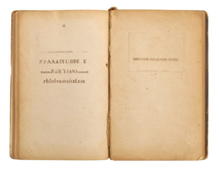 Pile of antique books with dark, textured covers, isolated on a white background for a historical or literary theme