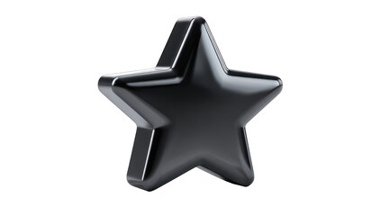 Obraz premium 3D rendered black star