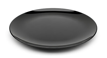 black plat isolated on white