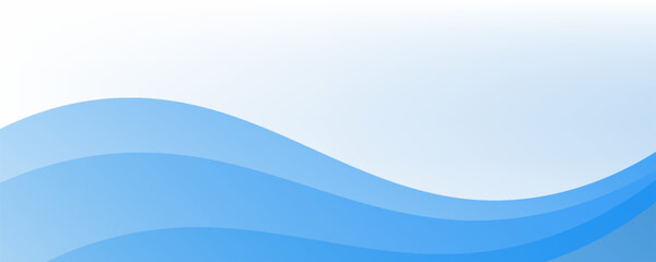 Fototapeta premium Abstract blue waves background, minimal waves design concept. vector illustration