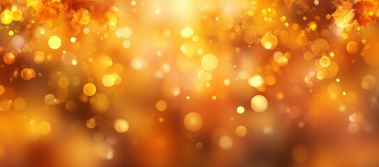 Warm autumnal bokeh background