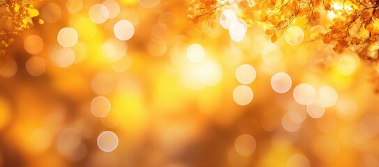 Autumnal bokeh background