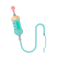 IV Drip illustration for medical concepts in flat design