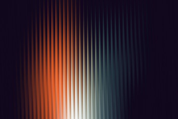 Abstract spectrum of vertical light rays with warm and cool tones emanating upwards