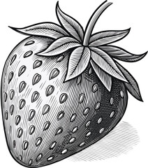 Strawberry line art design