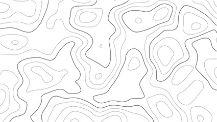 Topography vector background with white contour lines and elevation textures. Seamless abstract topographic map with grid overlays and terrain lines