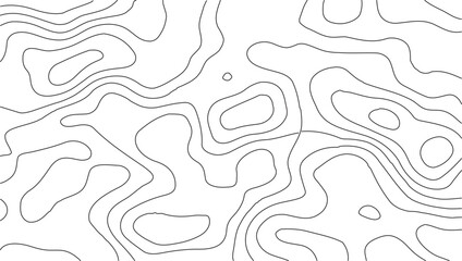 Topography vector pattern with abstract terrain textures, curved elevation contour lines, and seamless white relief design for scientific maps, hiking maps, outdoor adventure illustrations, landscape 