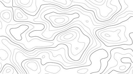 Topography vector pattern with abstract terrain textures, curved elevation contour lines, and seamless white relief design for scientific maps, hiking maps, outdoor adventure illustrations, landscape 