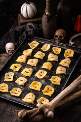 Halloween chips in shape of ghost