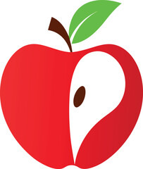  apple design template fruit vector eps on with white background