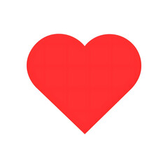 Heart shape (red) 