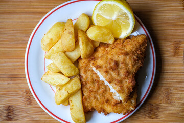 Classic Fish And Chips Meal British Favourite