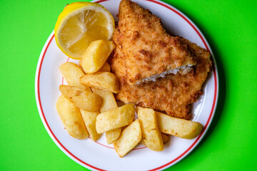 Classic Fish And Chips Meal British Favourite