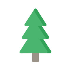 Illustration of a green christmas tree, perfect for holiday season designs and festive decorations for cards and invitations