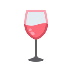 Illustration of a glass of red wine, ideal for menus, invitations, or promotional material for winerelated events