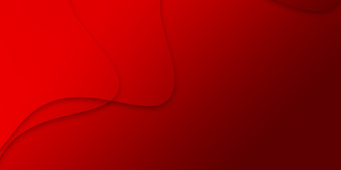 Abstract illustration background of curved waves in a red gradient.