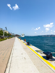 Walk by the Bosphorus with a view of the water