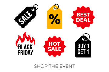 set of sale labels