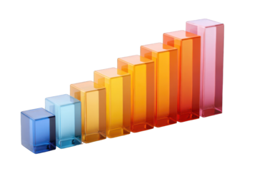 Colorful, 3D bar graph