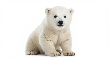    (Shirokuma no koguma junpaku de kawaii kagayaku hitomi) This translates roughly to: "Polar bear cub, pure white and cute, shining eyes.". AI Generated