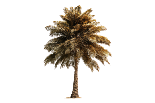 Isolated faux palm tree.  Digital rendering