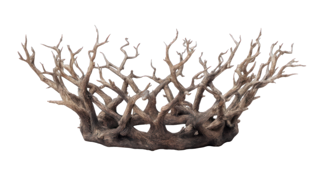 Ornate crown of sculpted branches