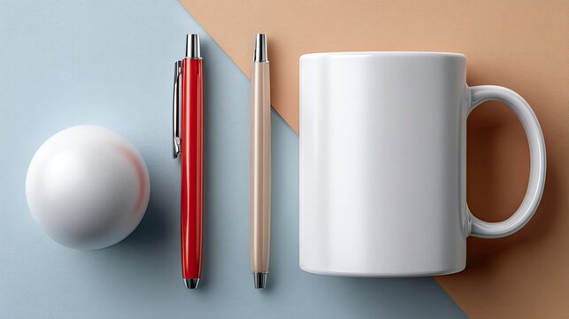 A steaming cup of coffee is placed on a saucer beside vibrant notebooks and a shiny pen, creating a charming workspace atmosphere