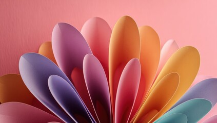 Colorful Paper Fan