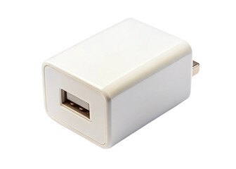 Charging brick isolated on white background