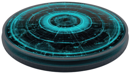 Futuristic circular display
