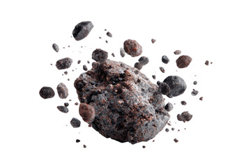 Asteroid field explosion