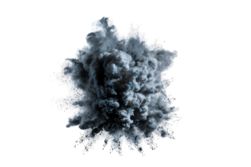 Abstract cloud of dark gray smoke