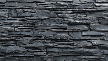 Fototapeta premium Dark gray stone wall texture