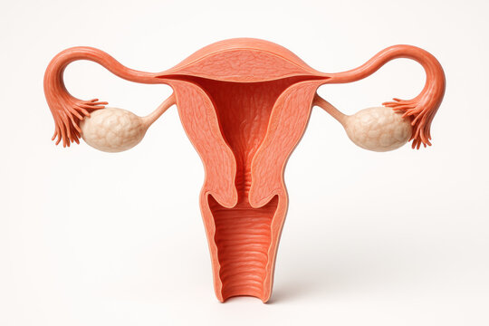 Female Reproductive System Anatomy Illustration: Uterus, Ovaries, Fallopian Tubes