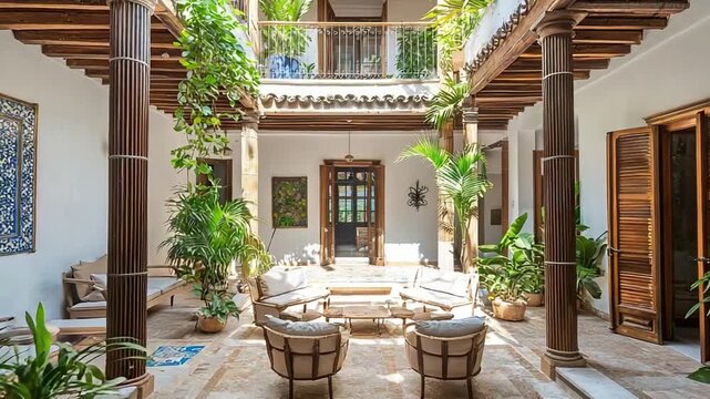 traditional colombian house interior casa santandereana video