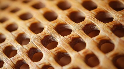 Natural rattan weave texture macro close-up detail showing traditional basketwork pattern with warm golden brown fiber craftsmanship surface