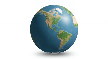 Fototapeta premium Detailed globe of the world