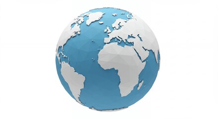 Naklejka premium Stylized 3 d model of planet earth