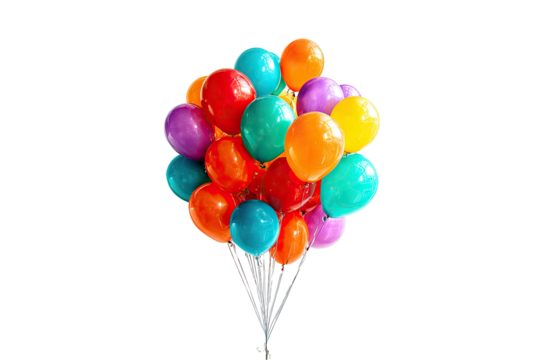 Colorful bunch of balloons