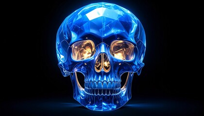 Blue Crystal Skull