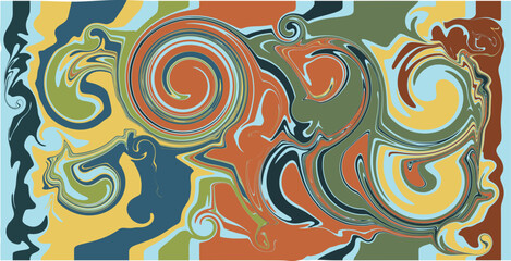 Colorful Abstract Swirl Vector Background