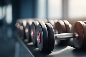 Fototapeta premium Weights in Gym