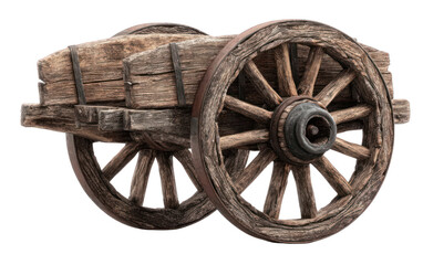Obraz premium Wooden wagon, antique style