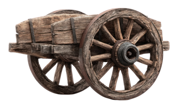 Wooden wagon, antique style