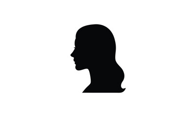 Woman Profile Silhouette SVG